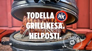 HK | Viljaporsaan spare ribs kamadogrillissä 3-2-1 menetelmällä | Todella HK grillikesä. Helposti.