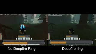 (Outdated, dmg nerfed) Deepfire ring damage comparison | Deepwoken
