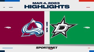 NHL Highlights | Avalanche vs. Stars - March 4, 2023