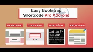 Easy Bootstrap Shortcode Pro add ons