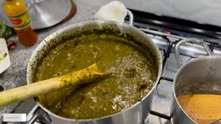 HOW TO PREPARE CASSAVA LEAVES SOUP ( UKO BATEKA CG BATEGURA ISOMBE )