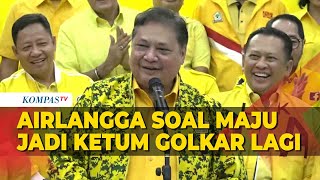 Respons Singkat Airlangga Ditanya Soal Kemungkinan Maju Lagi Jadi Ketum Golkar