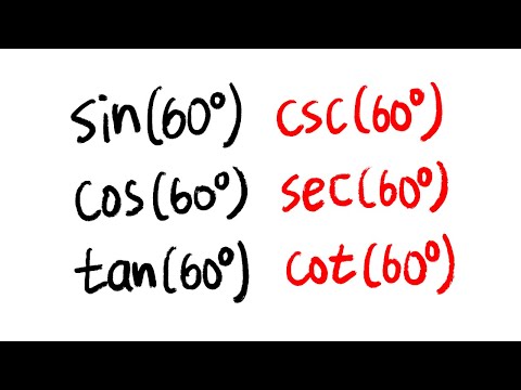 Exact values of sin(60), cos(60), tan(60), csc(60), sec(60), cot(60) Exact values of sin(60), cos(60), tan(60), csc(60), sec(60), cot(60)