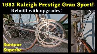 1983 Raleigh Prestige Overhaul and Upgrades. Complete tear down and rebuild. Restoration