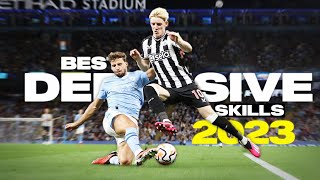 Crazy Football Defensive Skills & Tackles 2023 | HD