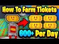 *NEW* Ticket FARMING Method! 600+ Per Day! | Bee Swarm Simulator