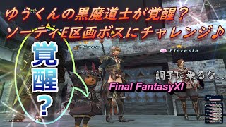 ゆうくんの黒魔道士が覚醒？ソーティE区画ボスにチャレンジ♪(FF11)