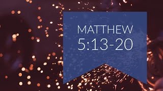 Matthew 5 13 20