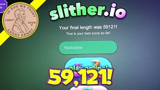 Slither.io Android A.I. version - 1st Place over 59K! Easier To Play