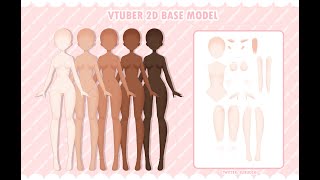 Vtuber Model Body Base Live2D