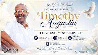 In Loving memory of Timothy Augustin