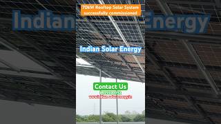 70kW Solar plant successfully commissioned by Indian Solar Energy #shorts #solar greenenergy