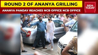 Ananya Panday Arrives At NCB Office For Second Day, To Be Questioned In Aryan Khan Drugs Case