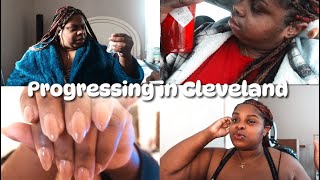 Vlog/ my Gel nails all came off, opening a package, morning routine and music