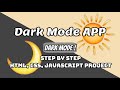 Build a Dark Mode Toggle with HTML, CSS & JavaScript – Beginner Frontend Project