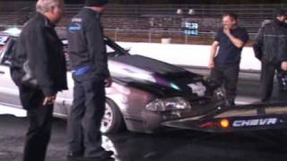 Nyce1s Crash - Larry Hourcle Mustang Wheelstand @ MIR WCF 2009!!