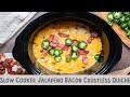 Slow Cooker Jalapeno Bacon Crustless Quiche