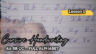 Cursive Writing A to Z for Beginners | Learn All Capital and Small Letters Step by Step | Writing