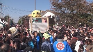 【ふなっしー】その１～御輿で登場～志木市民まつり カッパだよ！全員集合！！(1/2)