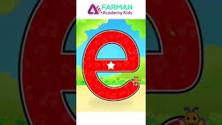 Alphabet Letter e | Quickly Learn Tracing | Phonics Everything About Letter e | Farman Academy Kids
