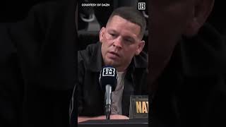 Nate Diaz Threatens Reporter Who Calls Out Brother Nick During Jake Paul Presser #shorts