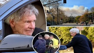 Harrison Ford talks to cops en route to Brentwood home as Palisades Fire rages in L.A.