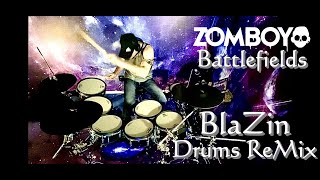 Zomboy - Battlefields - Drums Remix | Dubstep | BlaZin Trance Drummer | EDM Drummer