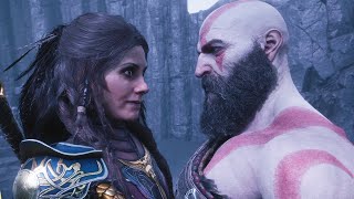 Kratos Meets Freya In Valhalla Scene - God Of War Ragnarok Valhalla DLC PS5 2023
