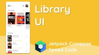 Library App UI - Android Jetpack Compose Tutorial