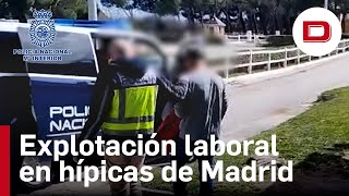 Detenidas 17 personas en una operación contra la explotación laboral en hípicas en Madrid