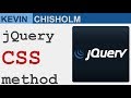 How to use the jQuery CSS method to style HTML elements