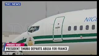 President Tinubu Departs Abuja For France