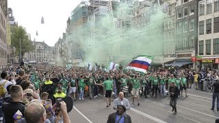 Als Rund 3000 Rapid-Fans Amsterdam einnahmen