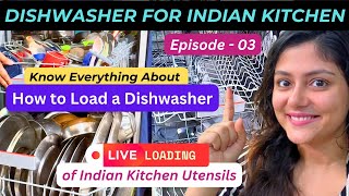 How to Load a Dishwasher like a Pro😎Full Beginner Guide😇 Ep-3☺️#dishwasher #indiankitchen #loading