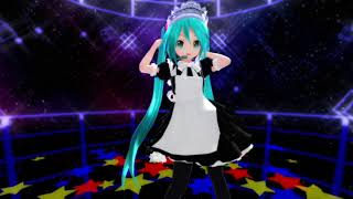 【VRゴーグル用動画】メイドあぴミク「ぶれないアイで」《MMD》