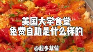 我直接一口一个奶油泡芙一口一个焦糖布丁 美国大学食堂 美食vlog 留学日常 海外生活九块九省钱攻略