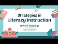 Strategies in Literacy Instruction