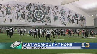 Eagles last workout at home before Super Bowl LVII