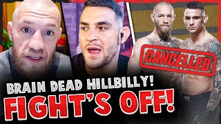 BREAKING! Conor McGregor announces FIGHT'S OFF w/ Dustin Poirier & GOES OFF! (WANTS NEW OPPONENT)