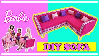 DIY Miniature Couch/Sofa for dollhouse. How to make Miniature Furniture for Dollhouse
