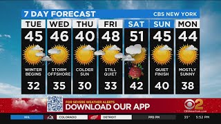 New York Weather: CBS2's 12/20 Monday Evening Update
