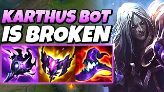 Karthus is BROKEN in bot lane right now. (Farming the damage charts)