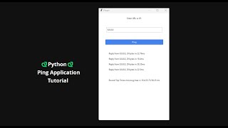 🐍Python🐍 Ping Application Tutorial