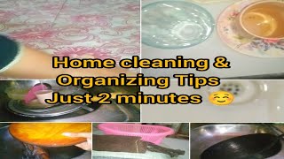 13 Organizing and Home cleaning habits only 2 minutes ☺️ | Tips for keeping home clean
