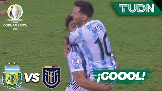 ¡GOOL! Messi vuelve a asistir | Argentina 2-0 Ecuador | Copa América 2021 | 4tos final | TUDN