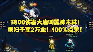 梦幻西游：3800伤害大唐叫嚣神木林！横扫千军2万血！100%点杀！