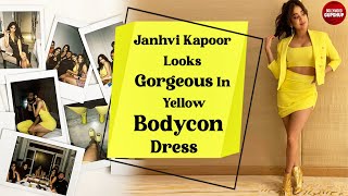 Janhvi Kapoor Looks Gorgeous In Yellow Dress | Janhvi Hot Outfits Photoshoot