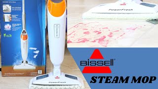 BISSELL PowerFresh Steam Mop Review / How To Assemble And Use / Clean And Sanitize hard floors