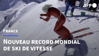 Le Français Simon Billy bat le record du monde de ski de vitesse | AFP