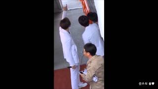 20150328 B1A4 수원 무대오르기전 그들은......